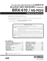 Yamaha BRX-610 Service Manual preview