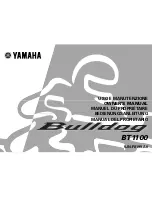 Yamaha Bulldog BT1100 Owner'S Manual preview