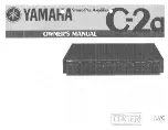 Preview for 1 page of Yamaha C-2a Owner'S Manual