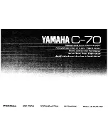 Yamaha C-70 Owner'S Manual предпросмотр