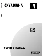 Yamaha C40A Owner'S Manual preview