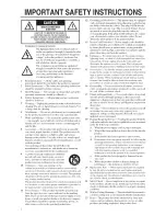 Предварительный просмотр 2 страницы Yamaha C6860 - DV DVD Changer Owner'S Manual