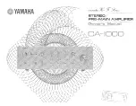 Yamaha CA-1000 Owner'S Manual предпросмотр