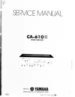 Yamaha CA-610 II Service Manual предпросмотр