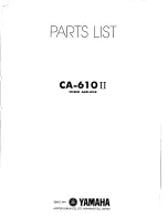 Preview for 13 page of Yamaha CA-610 II Service Manual