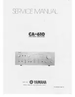 Yamaha CA-610 Service Manual предпросмотр