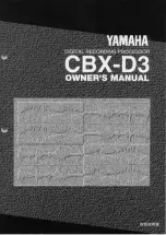 Preview for 1 page of Yamaha CBX-D3 (Japanese) Owner'S Manual