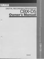 Предварительный просмотр 1 страницы Yamaha CBX-D5 (Japanese) Owner'S Manual