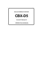 Preview for 1 page of Yamaha CBX-D5 Operating Manual