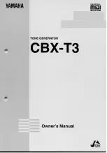 Предварительный просмотр 1 страницы Yamaha CBX-T3 Owner'S Manual