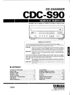 Preview for 1 page of Yamaha CC-70W Service Manual