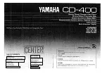 Yamaha CD-400 Owner'S Manual preview