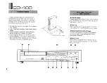 Preview for 4 page of Yamaha CD-400 Owner'S Manual