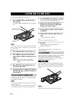 Предварительный просмотр 12 страницы Yamaha CD-C600BL Owner'S Manual