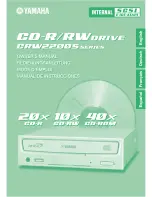 Preview for 1 page of Yamaha CD Recordable/Rewritable Drive CRW2200S Owner'S Manual