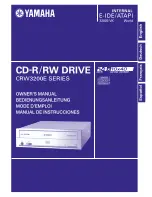 Preview for 1 page of Yamaha CD Recordable/Rewritable Drive CRW3200 Owner'S Manual