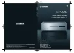 Предварительный просмотр 1 страницы Yamaha CD S2000 - SACD Player Owner'S Manual