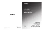 Yamaha CD-S300 Owner'S Manual preview