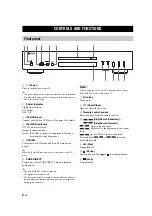 Preview for 6 page of Yamaha CD-S300 Owner'S Manual