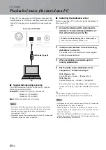 Предварительный просмотр 22 страницы Yamaha CD-S3000 Owner'S Manual