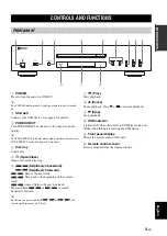 Предварительный просмотр 7 страницы Yamaha CD-S700 Owner'S Manual