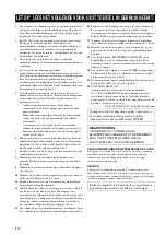 Предварительный просмотр 136 страницы Yamaha CD-S700 Owner'S Manual