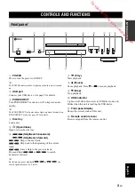 Preview for 7 page of Yamaha CD-S700B Owner'S Manual