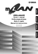 Предварительный просмотр 1 страницы Yamaha CD8-mLAN Owner'S Manual