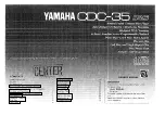 Yamaha CDC-35 Owner'S Manual preview