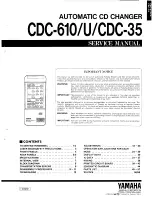 Preview for 1 page of Yamaha CDC-35 Service Manual