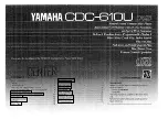 Yamaha CDC-610 Owner'S Manual preview