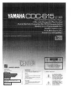 Yamaha CDC-615 Owner'S Manual preview