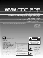 Preview for 1 page of Yamaha CDC-625 Owner'S Manual