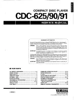 Yamaha CDC-625 Service Manual preview