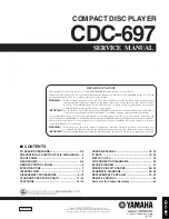 Preview for 1 page of Yamaha CDC-697 Service Manual