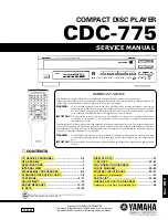 Yamaha CDC-775 Service Manual preview