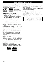 Preview for 4 page of Yamaha CDR-HD1000 Owner'S Manual