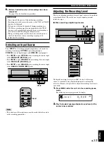 Preview for 19 page of Yamaha CDR-HD1000 Owner'S Manual