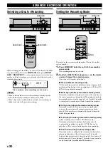 Preview for 22 page of Yamaha CDR-HD1000 Owner'S Manual