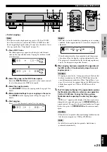 Preview for 27 page of Yamaha CDR-HD1000 Owner'S Manual