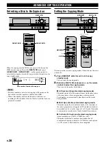 Preview for 30 page of Yamaha CDR-HD1000 Owner'S Manual