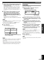 Preview for 41 page of Yamaha CDR-HD1000 Owner'S Manual