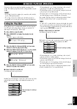 Preview for 57 page of Yamaha CDR-HD1000 Owner'S Manual