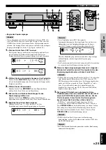 Preview for 159 page of Yamaha CDR-HD1000 Owner'S Manual