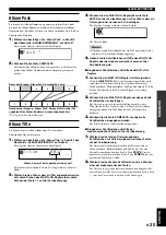 Preview for 169 page of Yamaha CDR-HD1000 Owner'S Manual