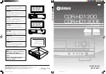 Предварительный просмотр 1 страницы Yamaha CDR-HD1300 Owner'S Manual