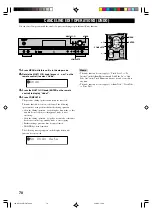 Предварительный просмотр 76 страницы Yamaha CDR-HD1500 Owner'S Manual