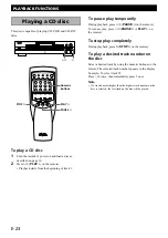 Preview for 26 page of Yamaha CDR-S1000 Owner'S Manual