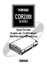 Yamaha CDR200t User Manual предпросмотр