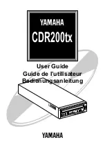 Yamaha CDR200tx User Manual предпросмотр